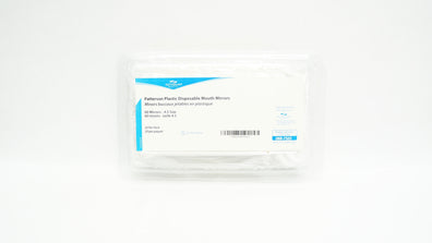 Patterson 088-7505 Plastic Disposable Mouth Mirrors, Size 4.5 - Pack of 20